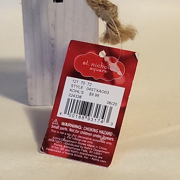 St Nicholas Square Happy Hollydays Ornament House Building 3.5" - Picture 6 of 6